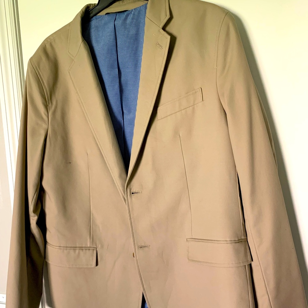 Tan Banana Republic Suit Jacket - 46L